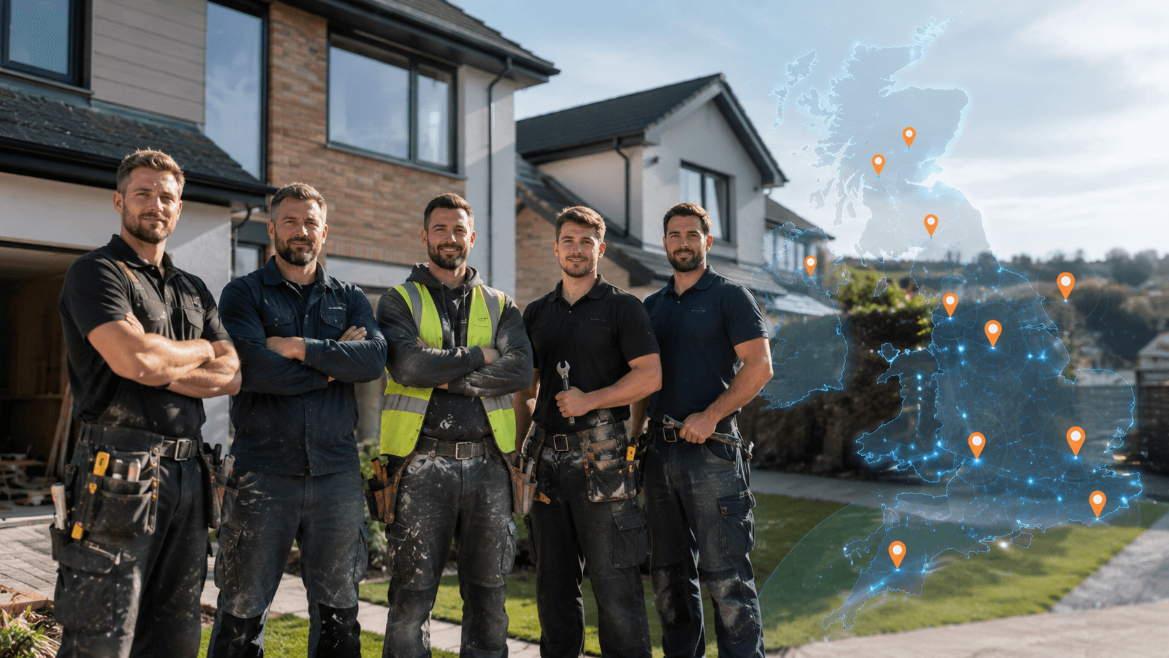 Builder profiles and service areas visual